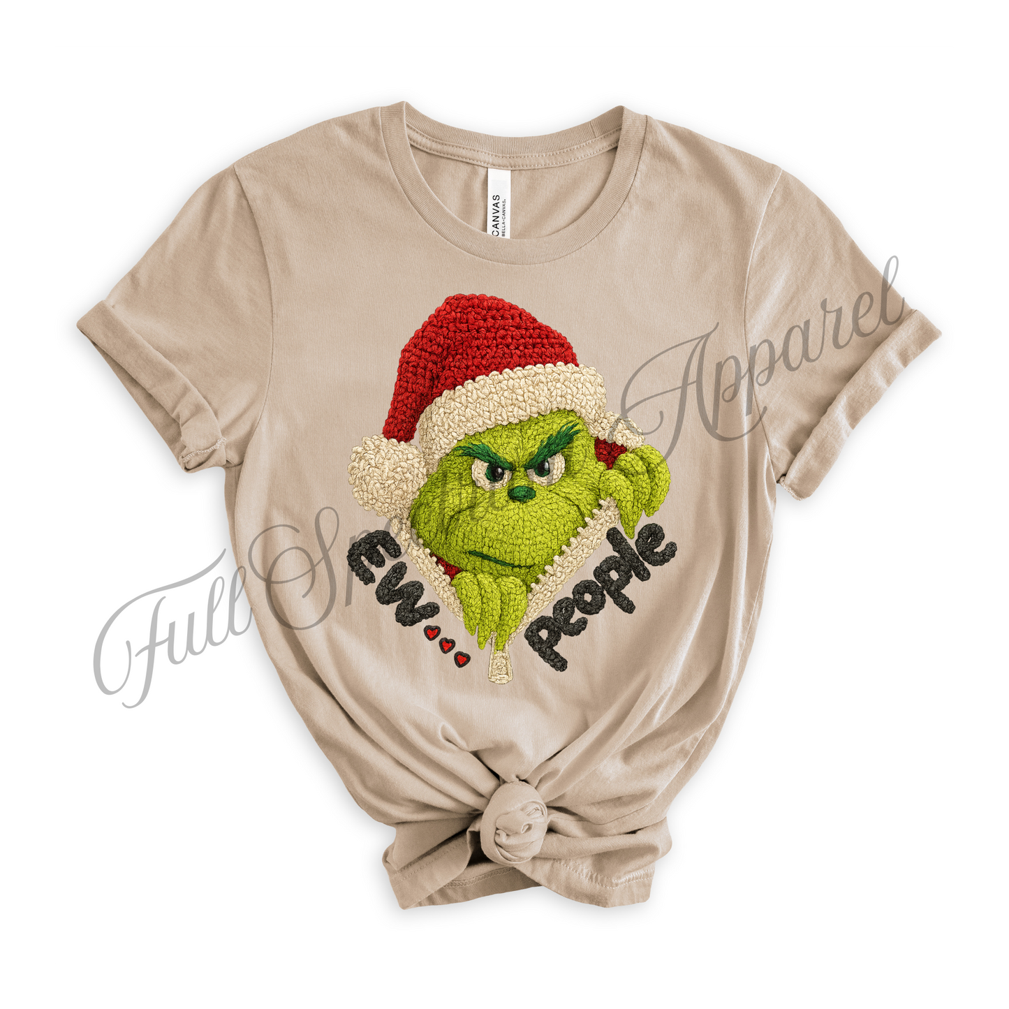 Crochet Look Christmas T-Shirt