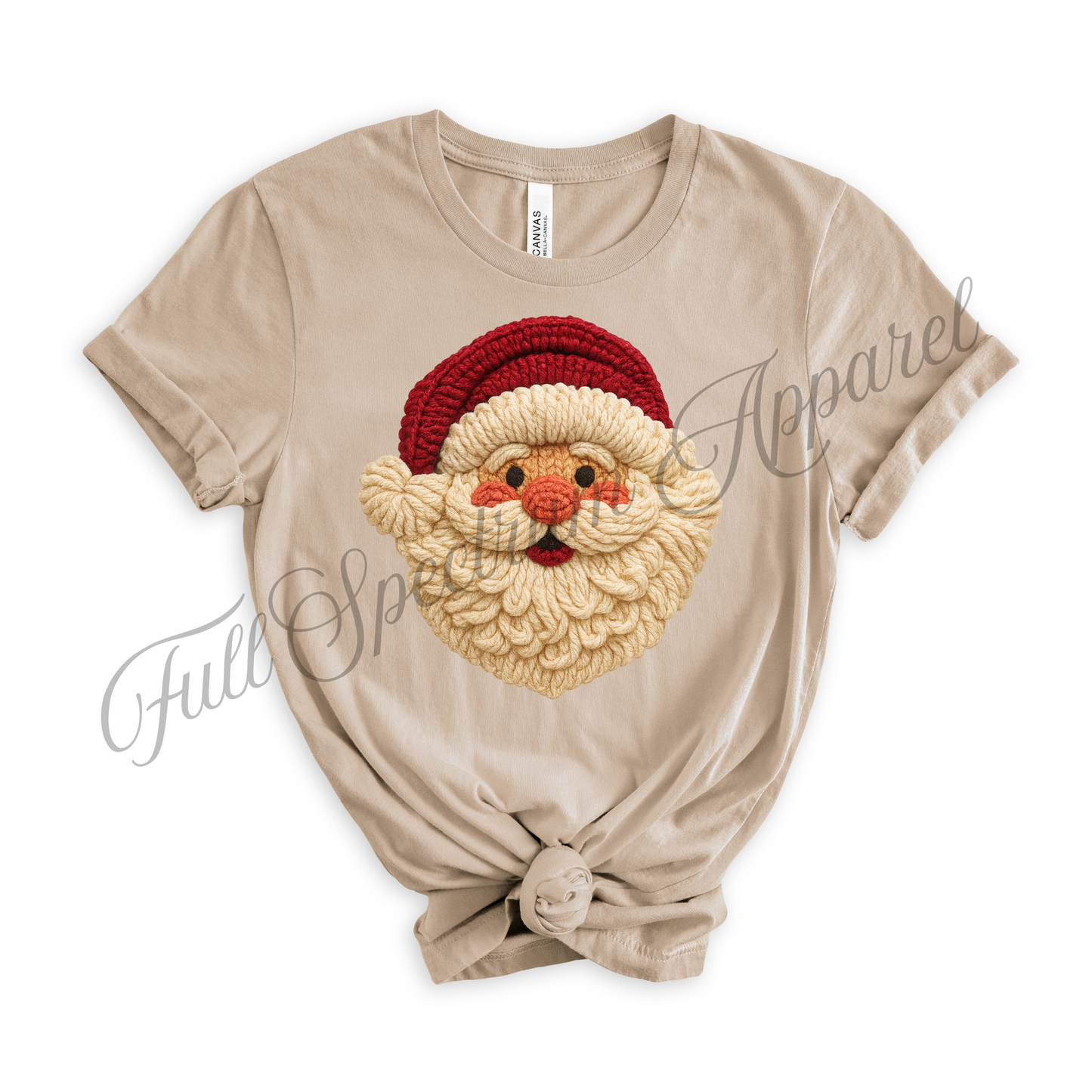 Crochet Look Christmas T-Shirt