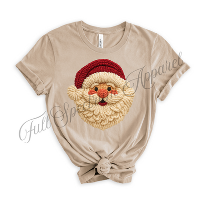 Crochet Look Christmas T-Shirt