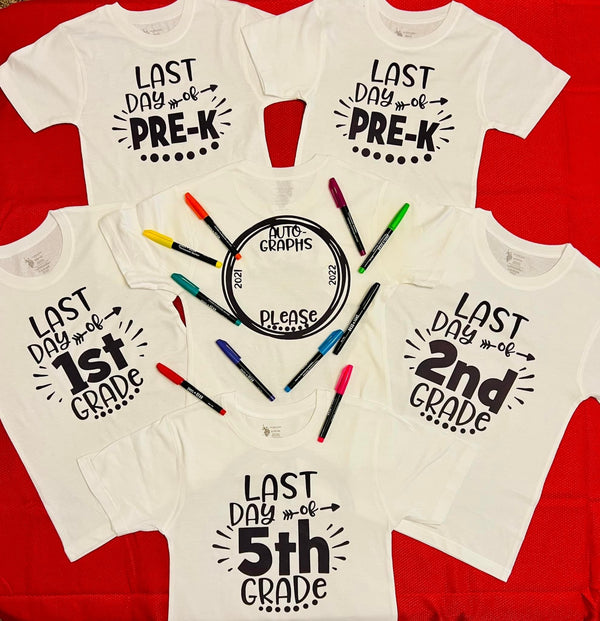 Last Day of School Autograph Shirt image 0