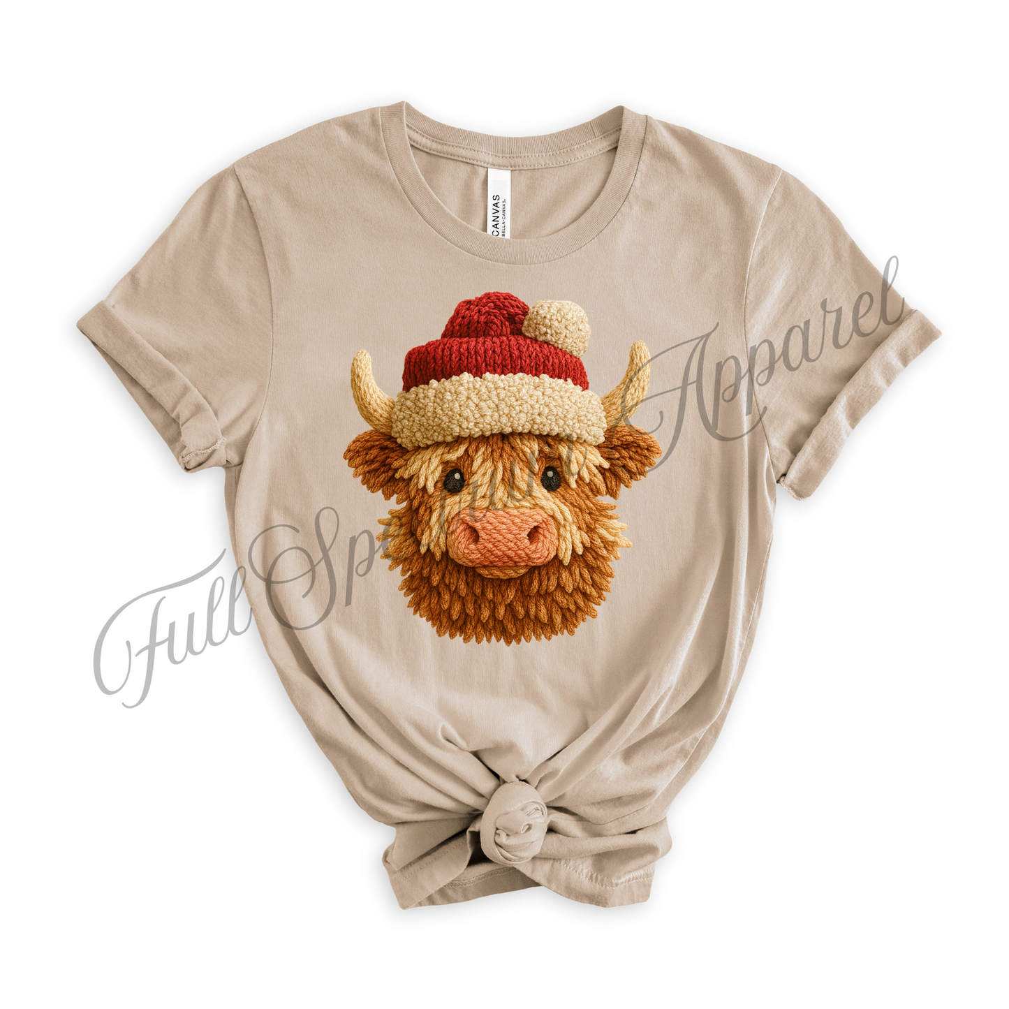 Crochet Look Christmas T-Shirt