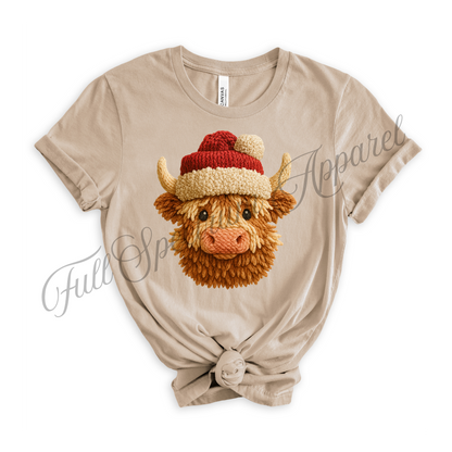 Crochet Look Christmas T-Shirt