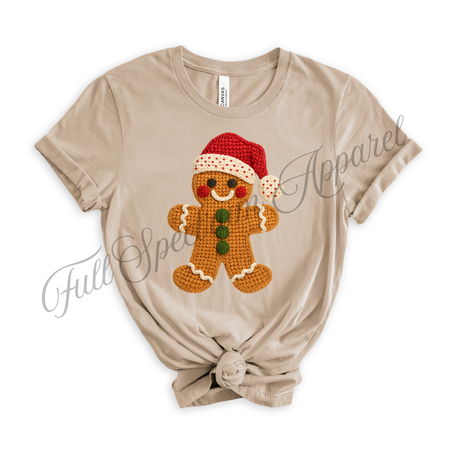 Crochet Look Christmas T-Shirt