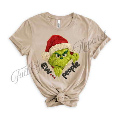 Crochet Look Christmas T-Shirt